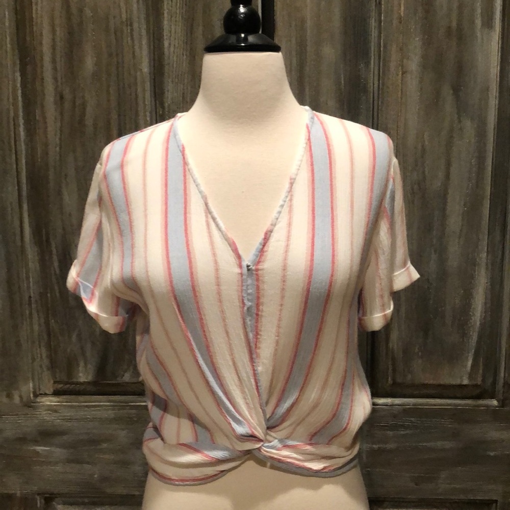 Twist front blouse